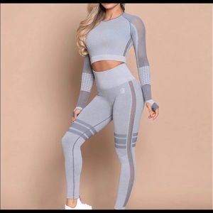XS/S Light Gray Bombshell Elite Seamless set